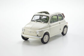 KYOSHO DIE CAST Kyosho 1:18 Fiat Nuova 500 Ivory Accessories Version / KS08966WA