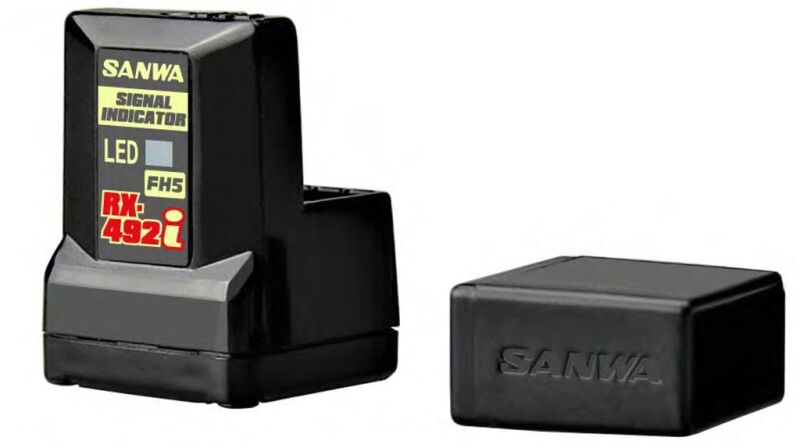 SANWA Receiver RX-492i 4 chanels 2,4GHZ FH5 SXR Waterproof / S.107A41386B