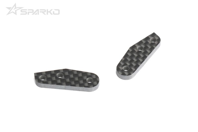 Sparko F8T Kohlefaser Achsschenkelplatte 3.0mm (2) / SPKF83018