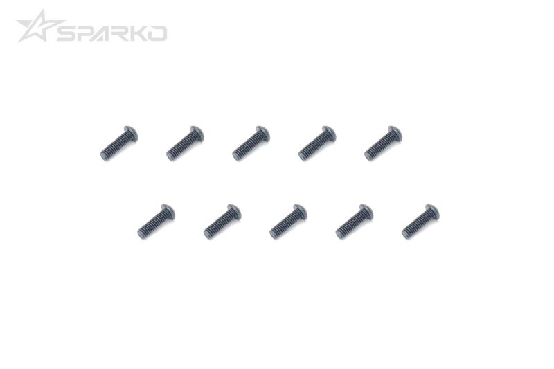 Sparko Linsenkopfschrauben M2.5x8mm (10pcs) / SPKSB02508BK