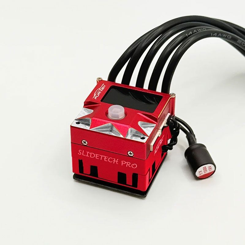Furitek für 1/10 Drifter & Stock Racing Red Edition Furitek Slide-Tech PRO Regler Sensor mit OLED & interner Lüfter / FUR2701