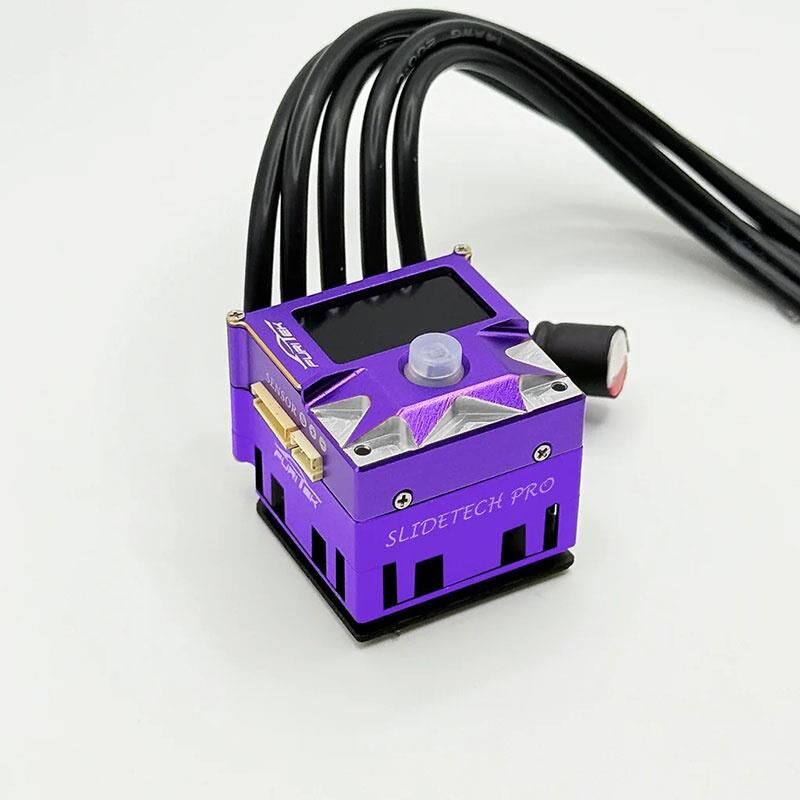 Furitek für 1/10 Drifter & Stock Racing Purple Edition Furitek Slide-Tech PRO Regler Sensor mit OLED & interner Lüfter / FUR2702