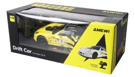 AMEWI / Corvette C6.R Drift Car 1:18 RTR gelb / 21123