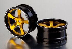 Killerbody Alu Felgen Camaro 2011 Schwarz-Gold (2 Stk) / KB48079Y