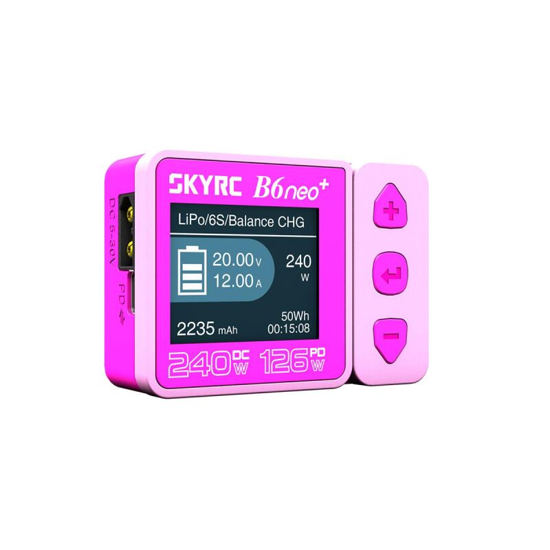 SkyRC B6neo+ Ladegerät pink LiPo 1-6s 10A 200W / SK100211-04