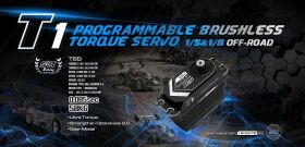 SRT T6S Brushless Servo HV  CNC Alugehäuse 45.0kg/0.074sec @7.4V / T6S