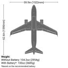 E-Flite Airliner Airbus A320neo Twin 64mm EDF PNP