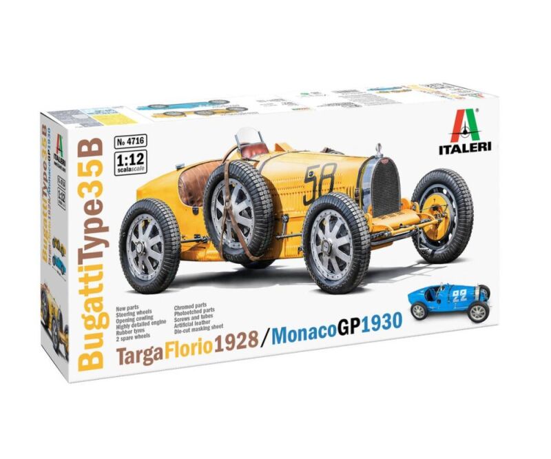 ITALERI 1:12 Bugatti Type 35B T.F1929/Mon.1930 / 510004716