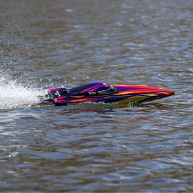Pro Boat Sonicwake 24" Self-Righting Brushless Deep-V RTR inkl. Akku & Ladegerät, rot / PRB-1992T1