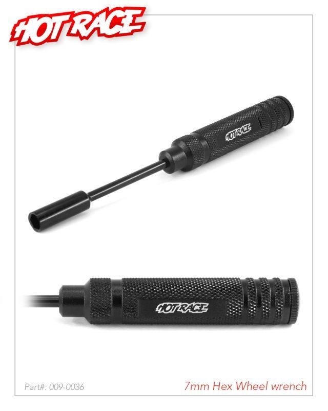 HOTRACE 1/10 Tourenwagen Radmuttern-Schlüssel 7mm (1) / HRE009-0036