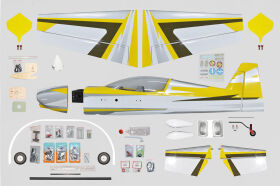 Phoenix Extra NG gelb 35cc ARF Carbon V2 - 188 cm / 74" / PH243