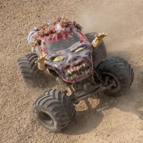 Losi Mini LMT Zombie 1:18 4X4 Brushed Monster Truck RTR inkl. Akku & Ladegerät, rot / LOS01026T4