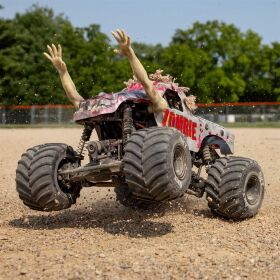 Losi Mini LMT Zombie 1:18 4X4 Brushed Monster Truck RTR inkl. Akku & Ladegerät, rot / LOS01026T4