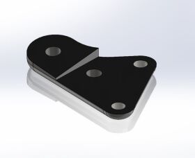 CRC MetriCKs 7 -.5 Caster/Camber Platte-nur links / CRC3087