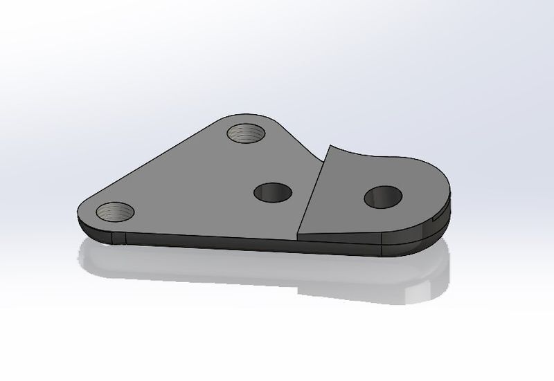 CRC MetriCKs 7 -2 Caster/Camber Platte-nur rechts / CRC3094