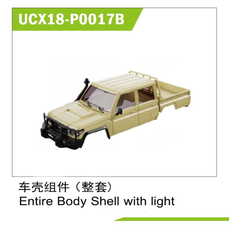 UDI R/C Entire Body Shellwith light / UCX18-P0017B