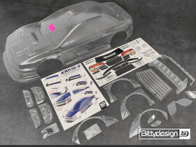 BittyDesign Kanjo-S 1:7 Klarsichtkarosserie für Arrma Felony, vorgeschnitten, 1,5 mm / BD-AR7F-KJS