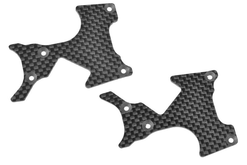 Team Corally Suspension Arm Cover Stiffener XB PRO Rear L/R Carbon 2mm 1 Pair / C-00180-1074