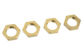 Team Corally Wheel Nut Serrated Aluminum LE 4 Pcs /...