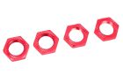Team Corally Wheel Nut Serrated Aluminum Red 4 Pcs / C-00180-1117-R