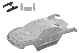 Team Corally Polycarbonate Body Kagama 4 Clear Cut Decals...