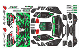 Team Corally Body Decal Sheet Kagama 4 Pre-Cut Color...