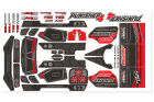 Team Corally Body Decal Sheet Punisher 4 Pre-Cut Color Red 1 Pc / C-00180-1329-1
