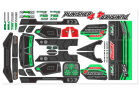 Team Corally Body Decal Sheet Punisher 4 Pre-Cut Color Green 1 Pc / C-00180-1329-3