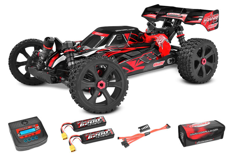 Team Corally Asuga XLR RTR Driven Go Pack 6S Red Color / C-00288-R-P6