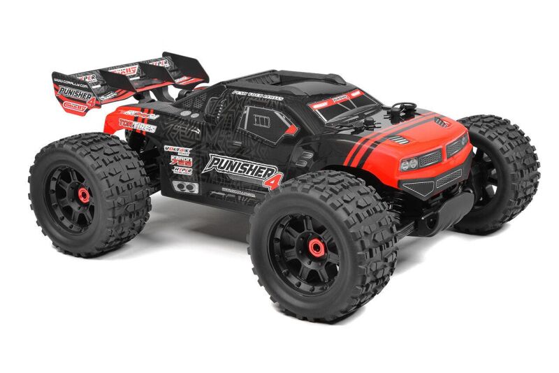 Team Corally PUNISHER 4 RTR Red Brushless Power 4S No Battery No Charger / C-00292-R