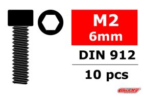 Team Corally Steel Screws M2 x 6mm Hex Socket Head 10 pcs...