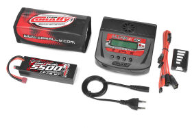 Team Corally Energy Pack Lipo 60C 5500Mah 2S T-Plug Hard...