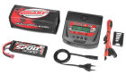 Team Corally Energy Pack Lipo 60C 5200MAH 2S T-Plug Semi-Soft Case + Ultra-X 80 1-6S AC/DC Charger + Lipo Safety Bag + Charge-Balance Lead / C-47230-01-05
