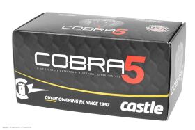 Castle Creations COBRA 5 Sensored-Sensorless Car ESC Car ESC 3-8S w/ 2028-1100KV Sensored Motor / CC-010-0179-02