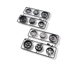 TAMIYA F- & R-Teile Felgen (2+2) schwarz / 319000358