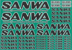 SANWA Aufkleber SANWA-schwarz *JPN-2025 / SAN107A90535A