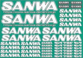 SANWA Aufkleber SANWA-weiß *JPN-2025 / SAN107A90536A