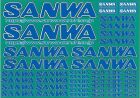 SANWA Aufkleber SANWA-blau *JPN-2025 / SAN107A90537A