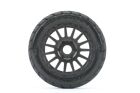 JETKO EX Rockform 1:8 Buggy Belted Tyre Black Wheels 17mm Hex (2) / JK1503RB