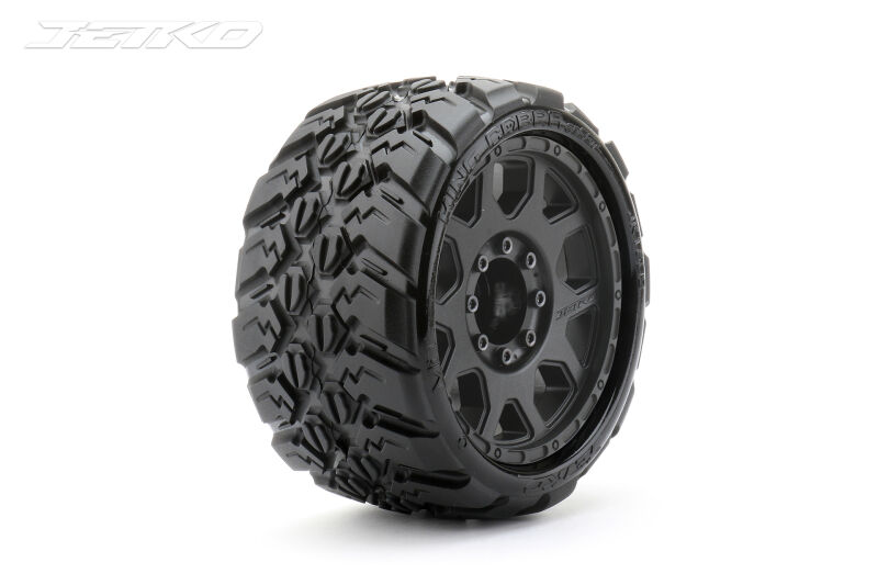 JETKO EX King Cobra LP Belted 3.8" Black Wheel MAXX 17mm (2) / JK1602CB