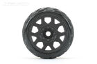 JETKO EX King Cobra LP Belted 3.8" Black Wheel MAXX 17mm (2) / JK1602CB