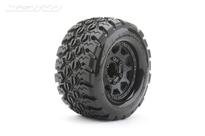 JETKO EX Tyre MT King Cobra Black Wheel 2.8" Hex 12,14,17mm (2) / JK2802CB