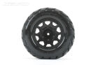JETKO EX Tyre MT King Cobra Black Wheel 2.8" Hex 12,14,17mm (2) / JK2802CB
