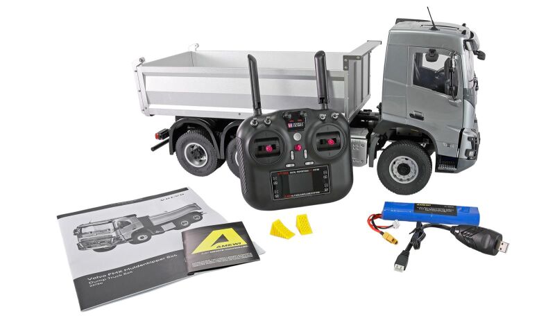 AMEWI / Volvo FMX E015 Muldenkipper 6x4 1:14 RTR silber / 22730