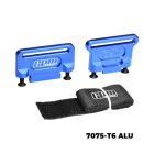 GPM TRAXXAS 1/8 Jato Slash 4X4 LOW-CG Ford Fiesta Rally Slas Alu Akkuhalter blau / GPMTJ0126B