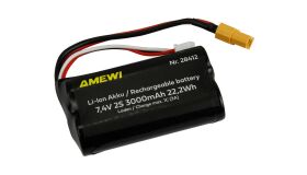 AMEWI Li-Ion Akku 2S 7,4V 3000mAh XT60 / 28412