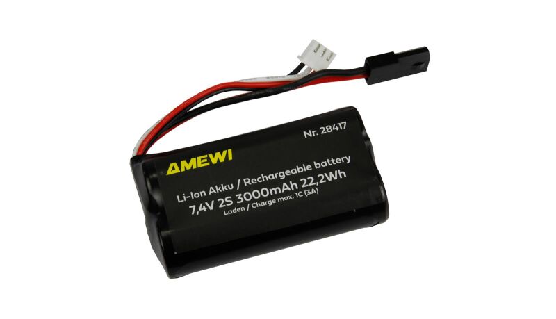 AMEWI Li-Ion Akku 2S 7,4V 3000mAh 5600er-Stecker / 28417