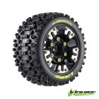 LOUISE TRX Mini-MAXX / XRT ST-UPHILL auf Felge schwarz 12mm Removable Hex (0&1/2) (2) / LOUT3388SM