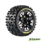 LOUISE TRX Mini-MAXX / XRT ST-PIONEER auf Felge schwarz 12mm Removable Hex (0&1/2) (2) / LOUT3389SM