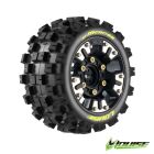 LOUISE TRX Mini-MAXX / XRT ST-MCROSS auf Felge schwarz 12mm Removable Hex (0&1/2) (2) / LOUT3390SM